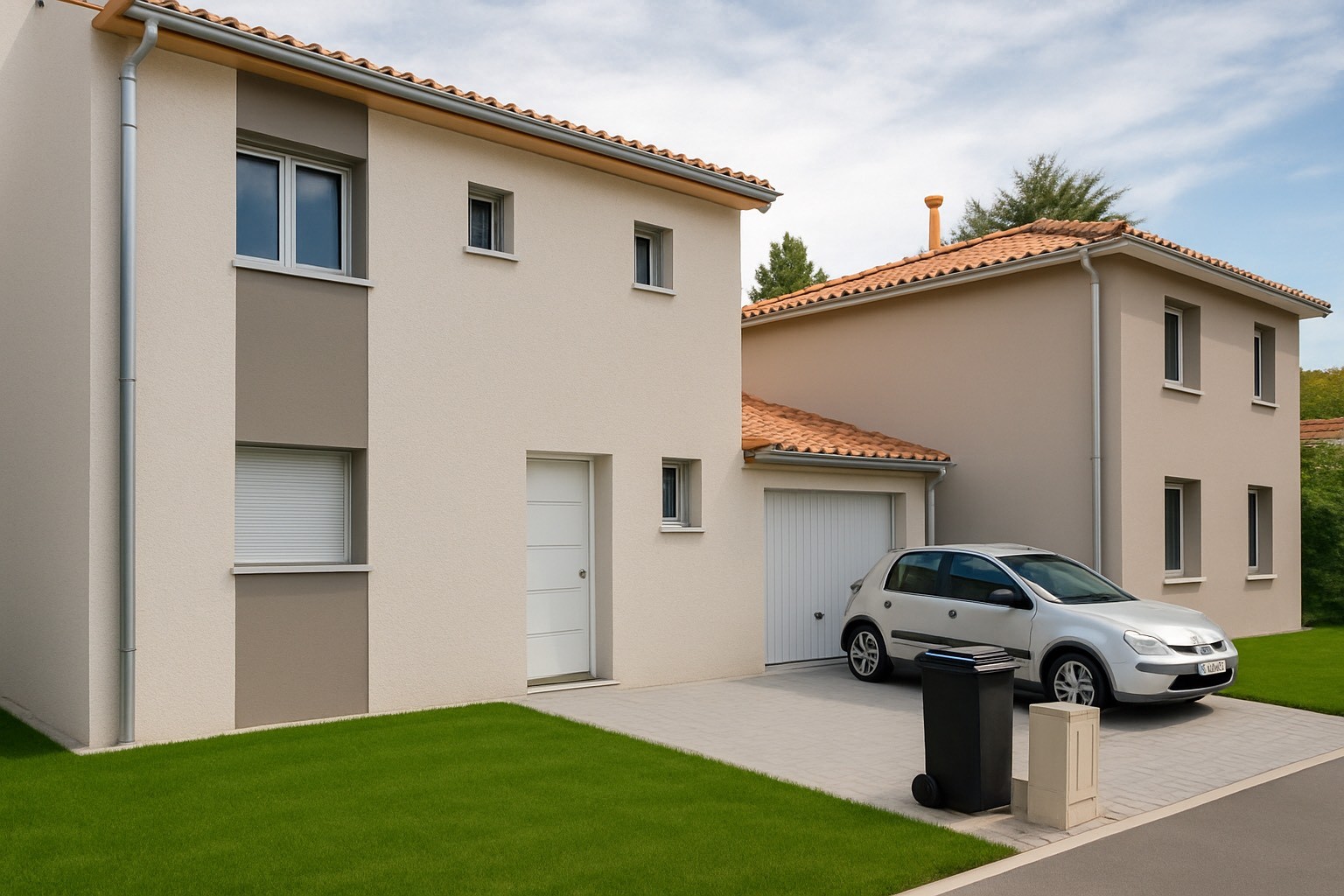 Lotissement de 3 maisons mitoyennes à Diémoz (38)